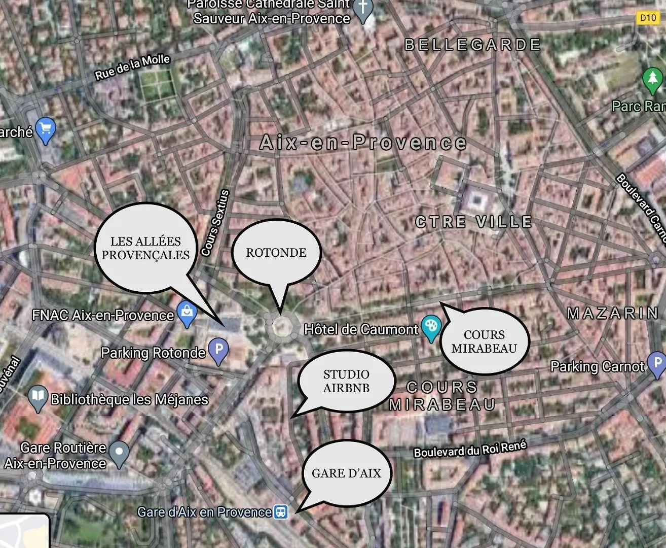Tres Charmant Duplex Rotonde*Wifi*Clim*Smart Tv Aix-en-Provence